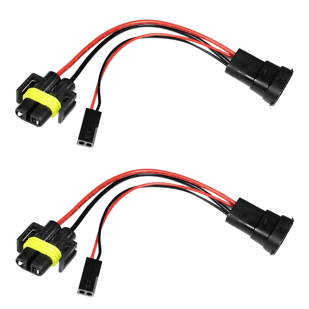 YUNPICAR 9006 to H11 Headlights Conversion Pigtail Connectors With Variable light Wiring Harness