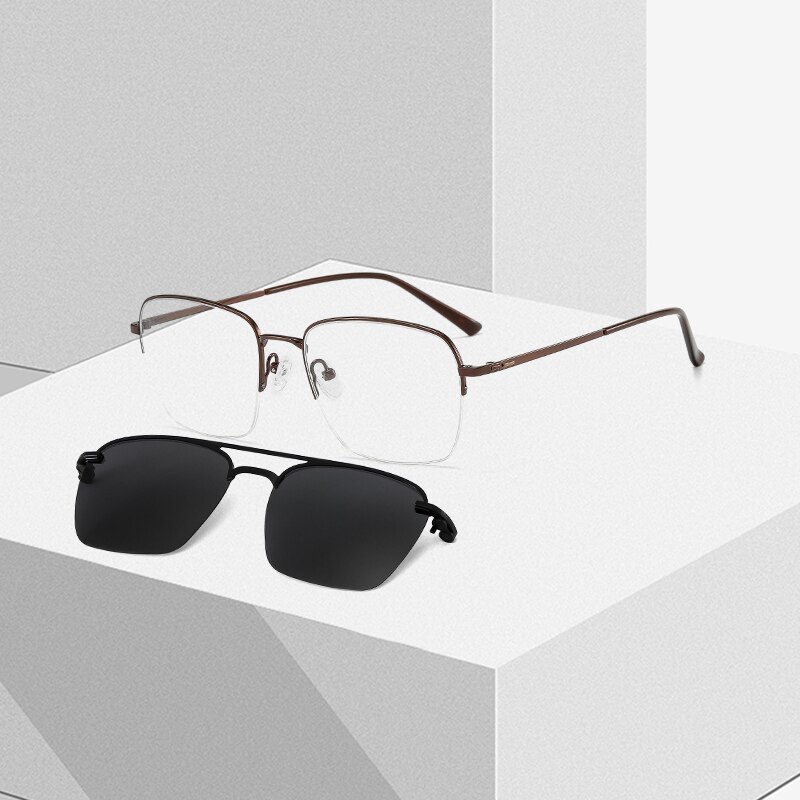 TANGOWO magnetyczne spolaryzowane okulary przeciwsłoneczne w formie nakładki kobiety mężczyźni okulary rama optyczne okulary dla krótkowzrocznych okulary korekcyjne DP33060