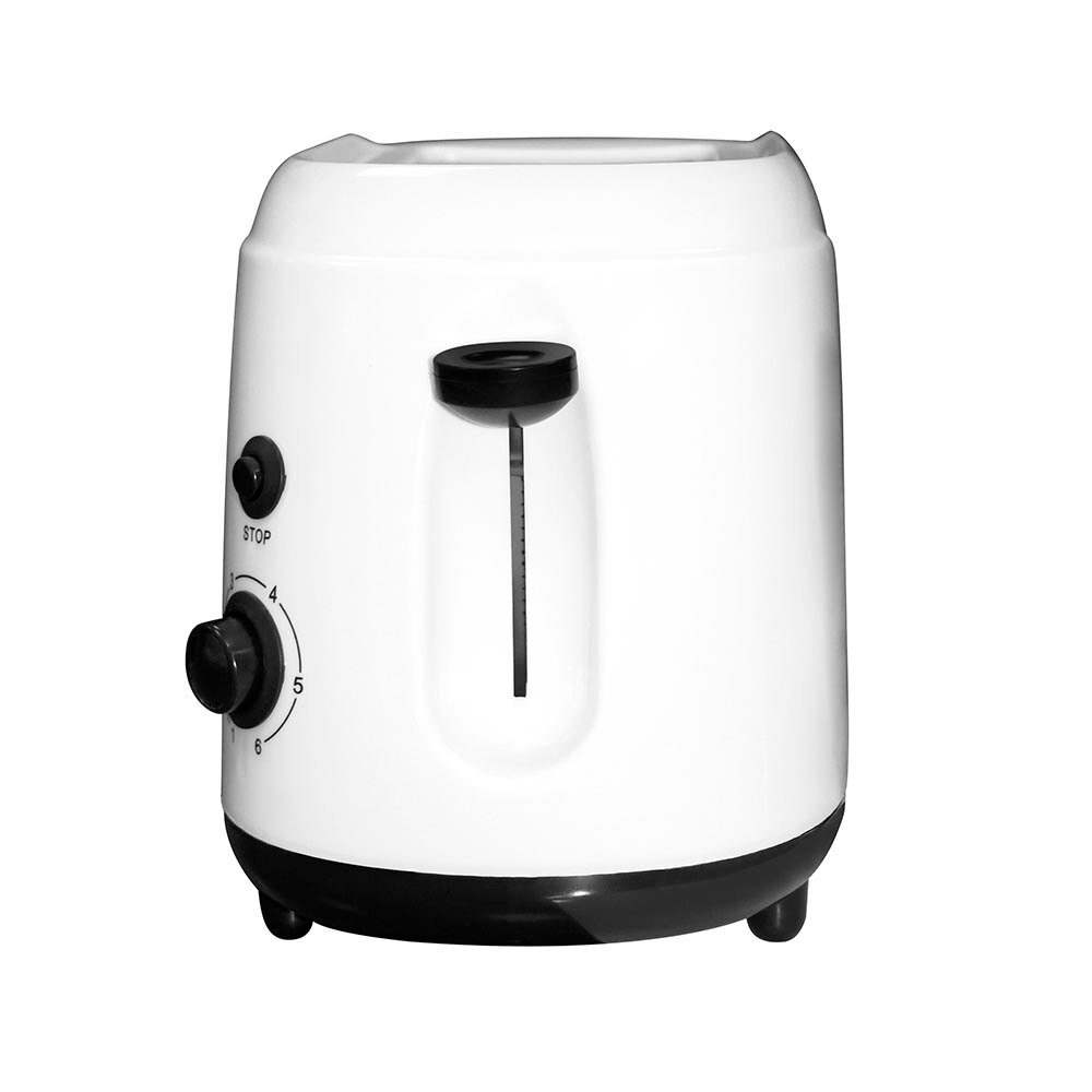 Grille-pain 2 tranches, puissant, 700W rapide, portable, blanc, plateau de casserole, antidérapant, cuisine, grille-pain, grille-pain