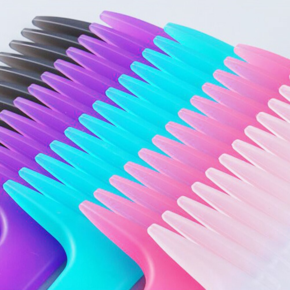1pc Large Wide Tooth Comb Anti-static Hole Handle Grip Hairbrush Women Resin Curly Hair Hairbrush Beauty Tool