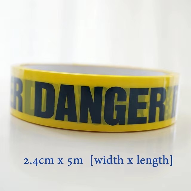 1/Roll 24Mm * 25M Waarschuwingstape Gevaar Waarschuwing Fragiele Barrière Herinneren Diy Sticker Werk Veiligheid Plakband Voor Winkelcentrum Winkel School: green