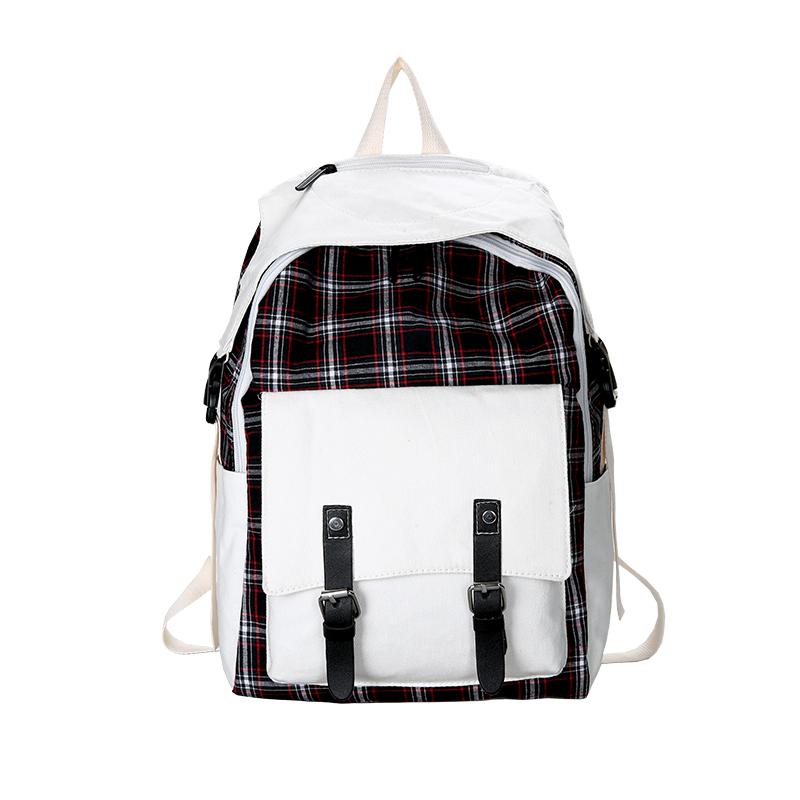 Mode Vrouwen Rugzak Canvas Grote Capaciteit College Zakken Voor Meisjes Reizen Bagpack Mochilas Vrouwelijke Rugzak Terug Naar School: Black