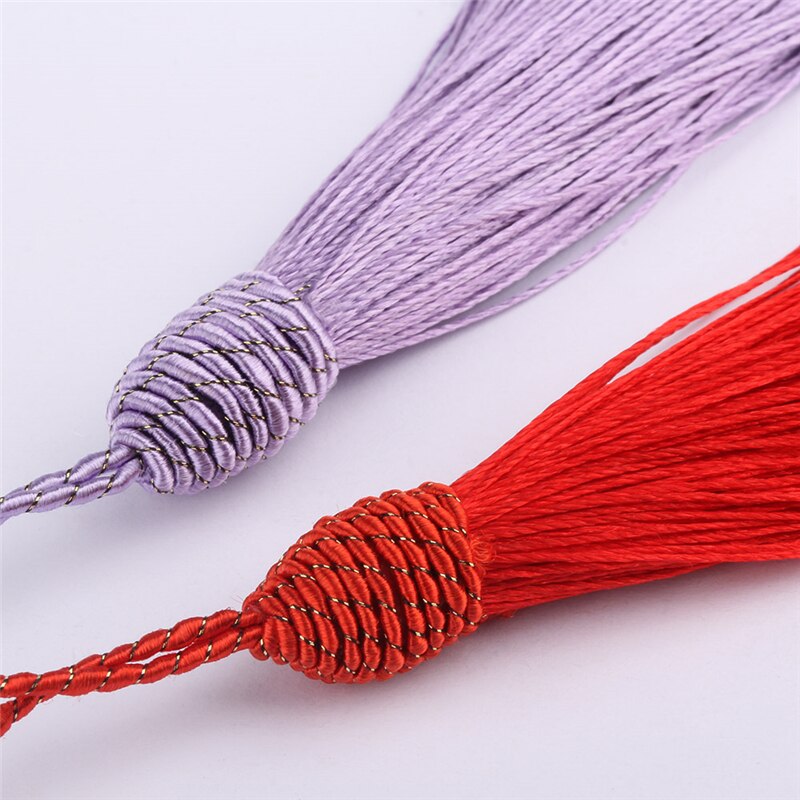 15cm Silk Tassel Fringe Sewing Bang Tassel Trim Key Tassels for Silk Tassels DIY Embellishment Curtain Accessories Parts