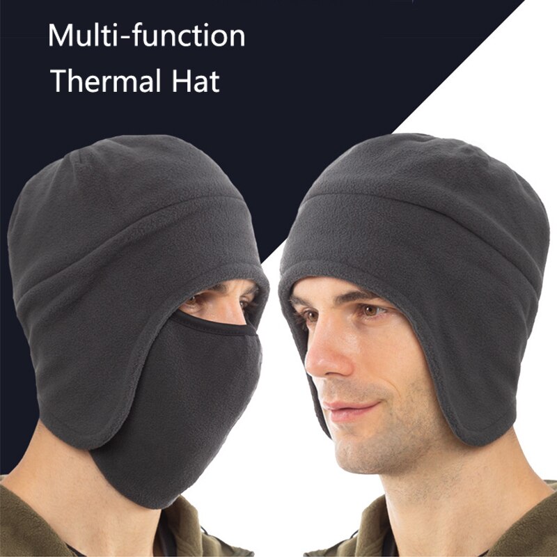 Mascarilla térmica multifunción para hombre, gorro polar grueso a prueba de viento para deportes de ciclismo, escalada, esquí, pesca