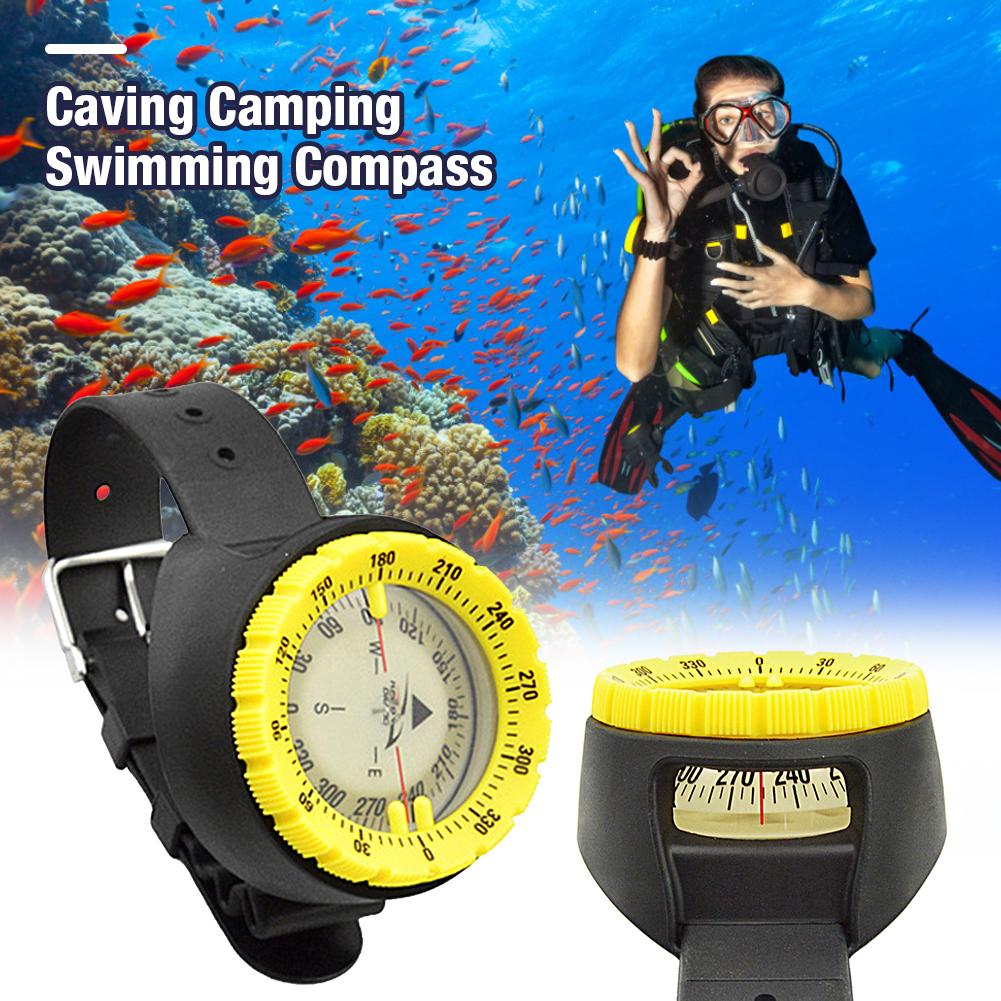 Outdoor Kompas Professionele 50M /197Ft Duiken Kompas Waterdicht Navigator Digitale Horloge Scuba Kompas Voor Zwemmen Duiken