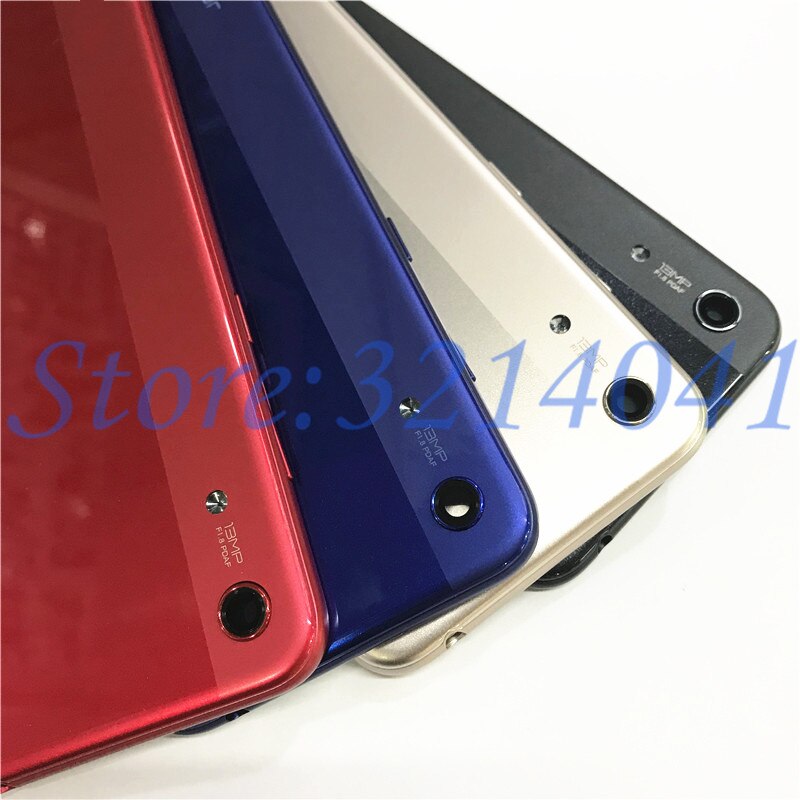 6.09 "Voor Huawei Honor 8A/8A Pro JAT-LX1 JAT-L41 JAT-LX3 Back Battery Cover Deur Behuizing Case Rear Onderdelen met Zijknoppen