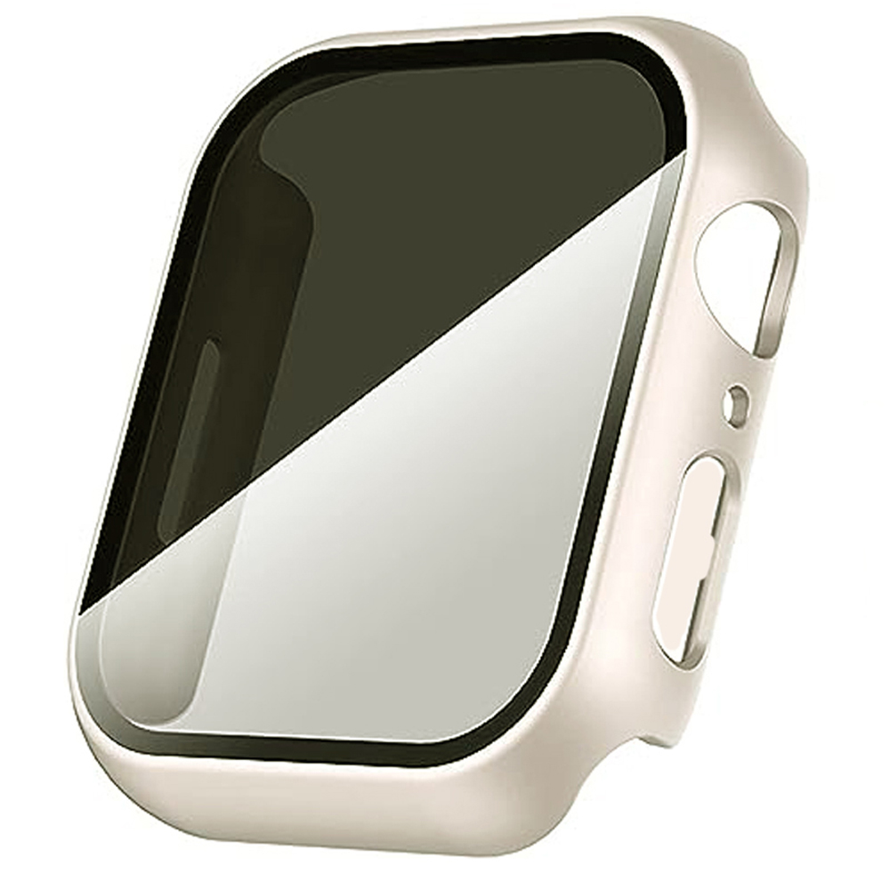 Watch Case For Apple Watch Series 9/8/7/6/5/4/SE Privacy Screen Protector 45mm 41mm 44mm 40mm 49mm Tempered Film iWatch Cover: Blue / 1.9 Inches & Under