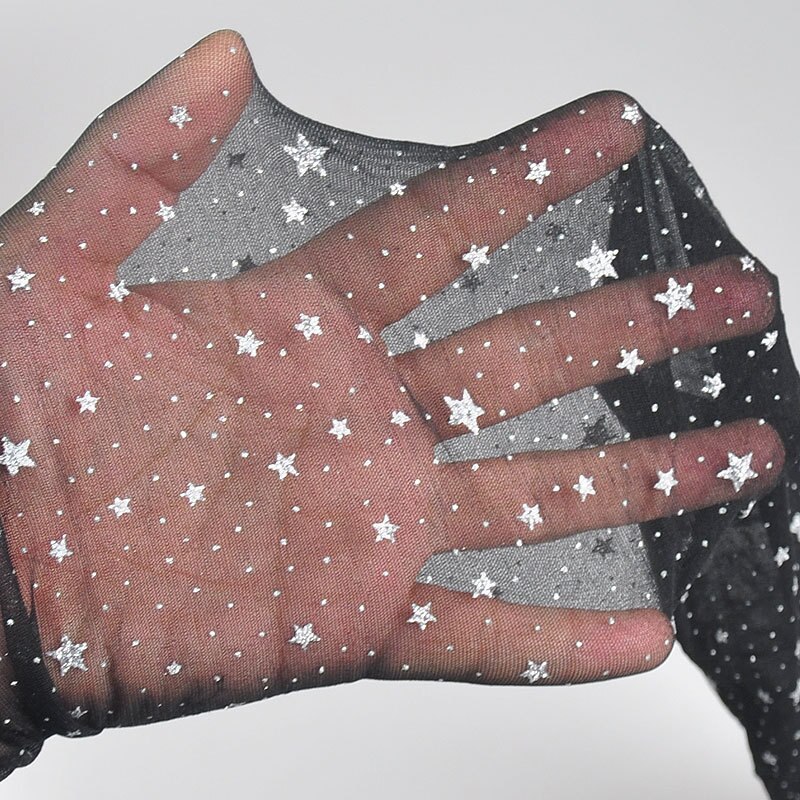 Korean style Full sky Star Jacquard Ultra thin transparent Pantyhose Black Female Stockings 3pcs/lot