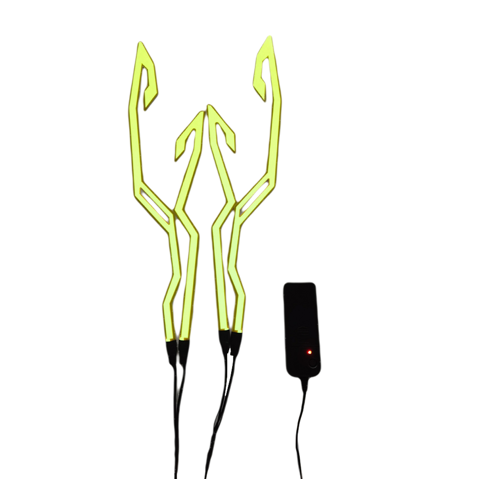 Bande lumineuse LED pour casque de moto, Signal universel clignotant, nuit, conduite, style lumineux Durable, avertissement, autocollant de bricolage étanche: YELLOW