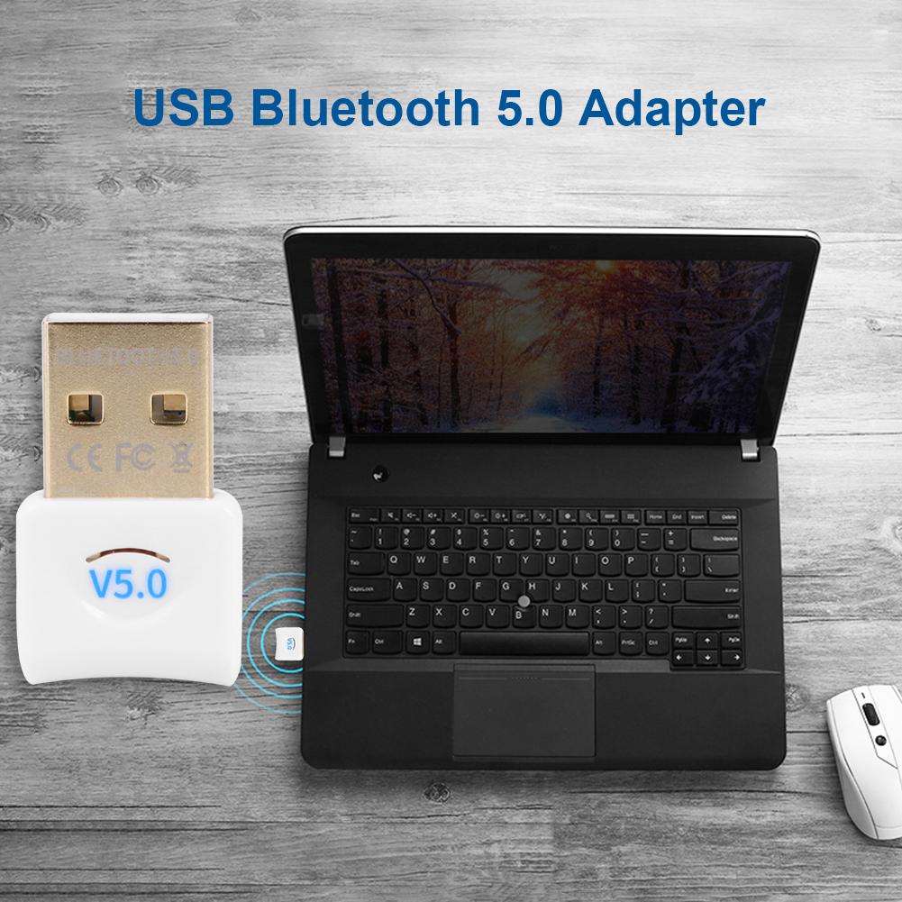 USB Bluetooth 5,0 Dongle Adapter mit CD Gebaut-in Fahrer für Bluetooth Geräte Anwendbar zu Fenster 7/8/10/Aussicht/XP Mac