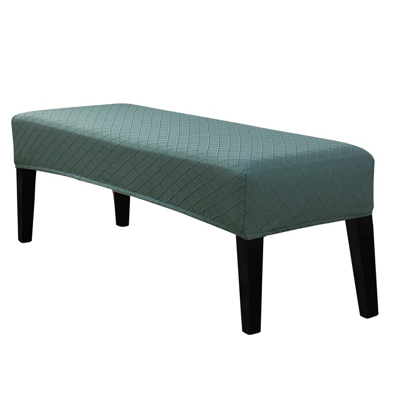 Coprigambe lungo Jacquard universale coprigambe per pianoforte in Spandex elasticizzato coprigambe per poggiapiedi rettangolari in tinta unita tutto-compreso: leggero verde copertina