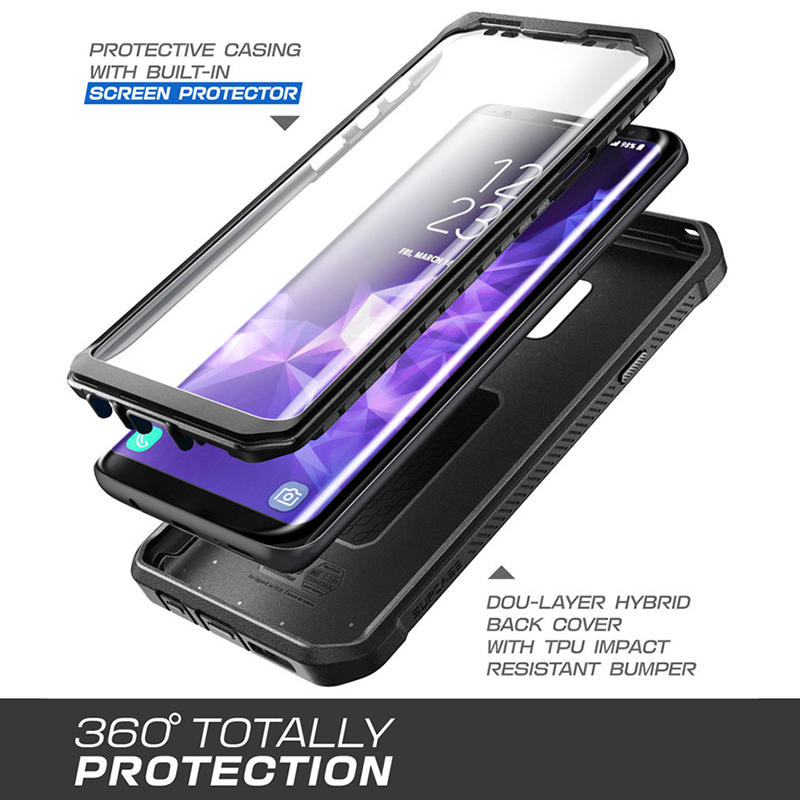 SUPCASE For Samsung Galaxy S9 Plus Case UB Pro Full-Body Rugged Holster Protective Case with Built-in Screen Protector Cover