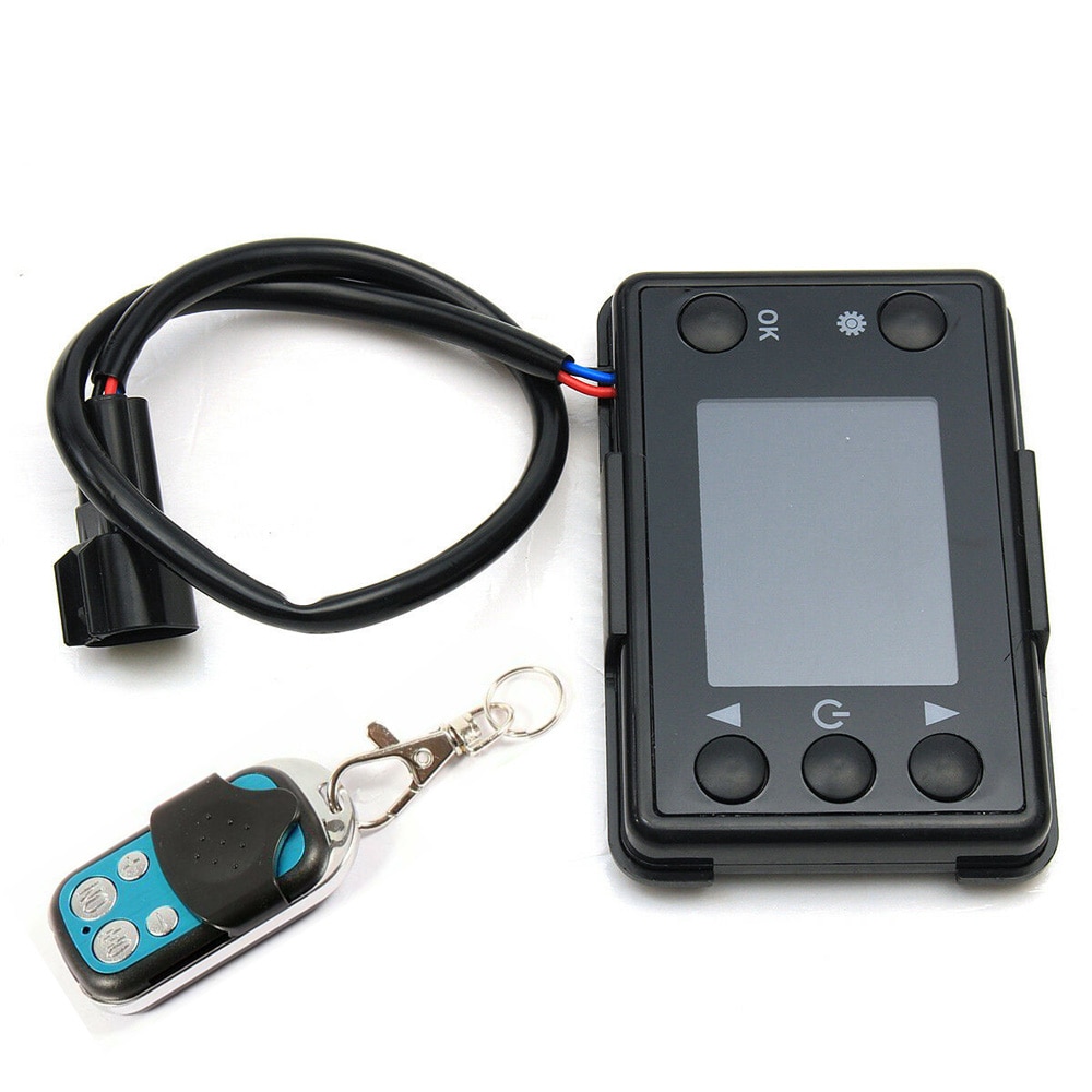 Lcd värmare controller delar tillbehör luft parkering svart switch 8kw set