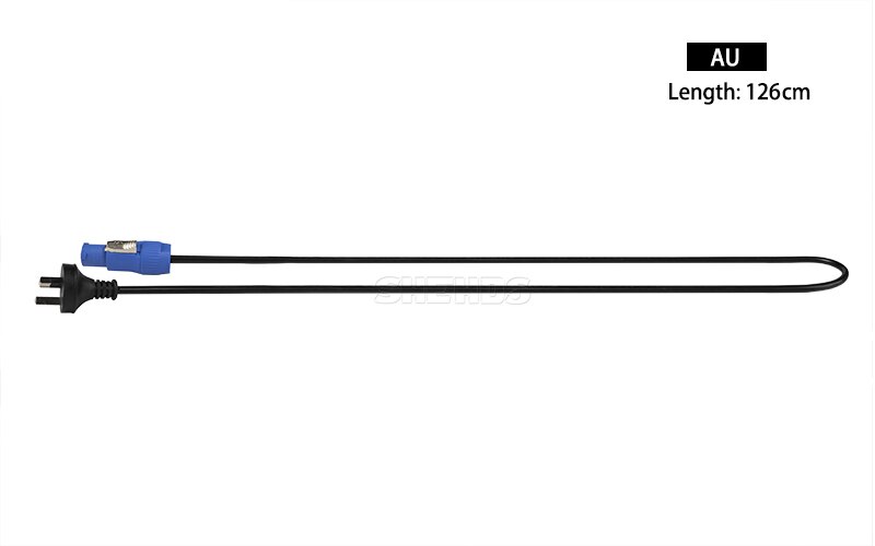 SHEHDS Mobiele Powercon Connector Stekker Connector Blauw/Wit Voor LED Par \ Moving Head/COB Par LED power Cable Plug socket: AU PLUG