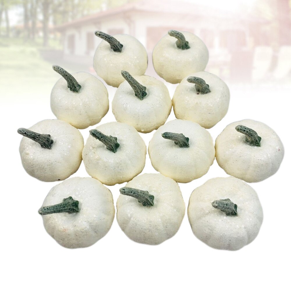 Rayher Piepschuim Pompoenen – 3 Stuks Wit, Gesorteerd (7x6 Cm & 5,5x4 Cm) – Ideaal Om Te Knutselen, Verven Of Decoreren Voor Herfst & Halloween
