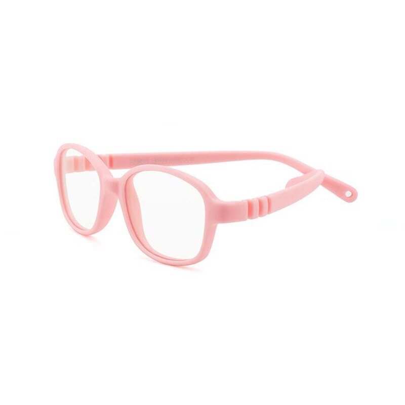 Veilige, onbreekbare, flexibele kinderbril voor kinderen, die de smartphone blokkeert, transparant, anti-blauw licht, uv-straling, computerbril voor gamen.: Roze
