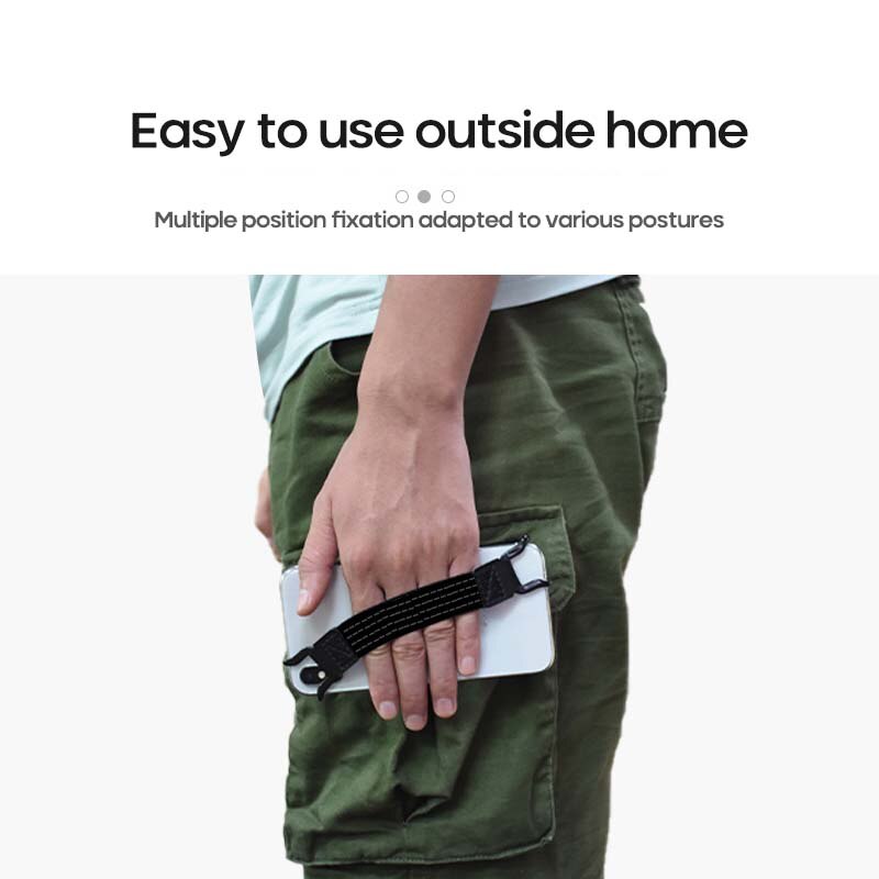 Universal- eins Hand Bedienung Anti-Unterhose Starke Metall Halterung Gurt Finger Griff Elastischen Band Gurt Telefon Halfter Für Handy, Mobiltelefon/iPad
