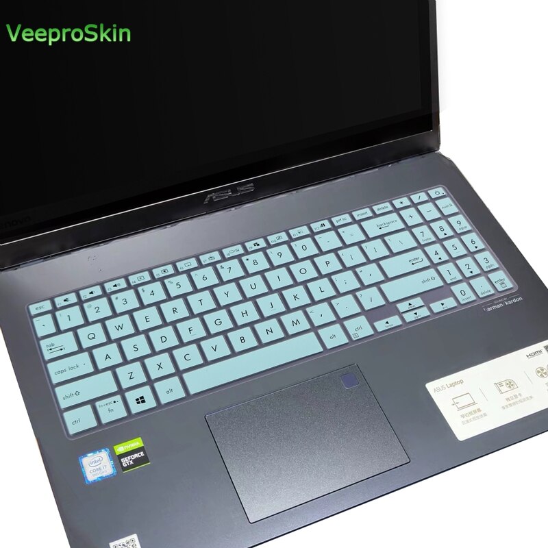 Laptop Keyboard protector skin Cover For ASUS VivoBook S15 S532 VX60 S532FL S532F S531 S531FL S531F S 531 F FL: whiteblue
