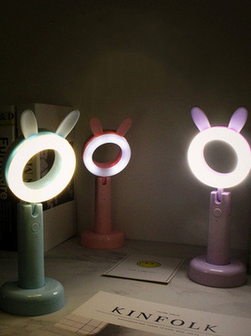 Moderne Minimalistische Led Nachtlampje Oplaadbare Oogbescherming Student Leren Dimmen Tafellamp Creatieve Cartoon Leeslamp