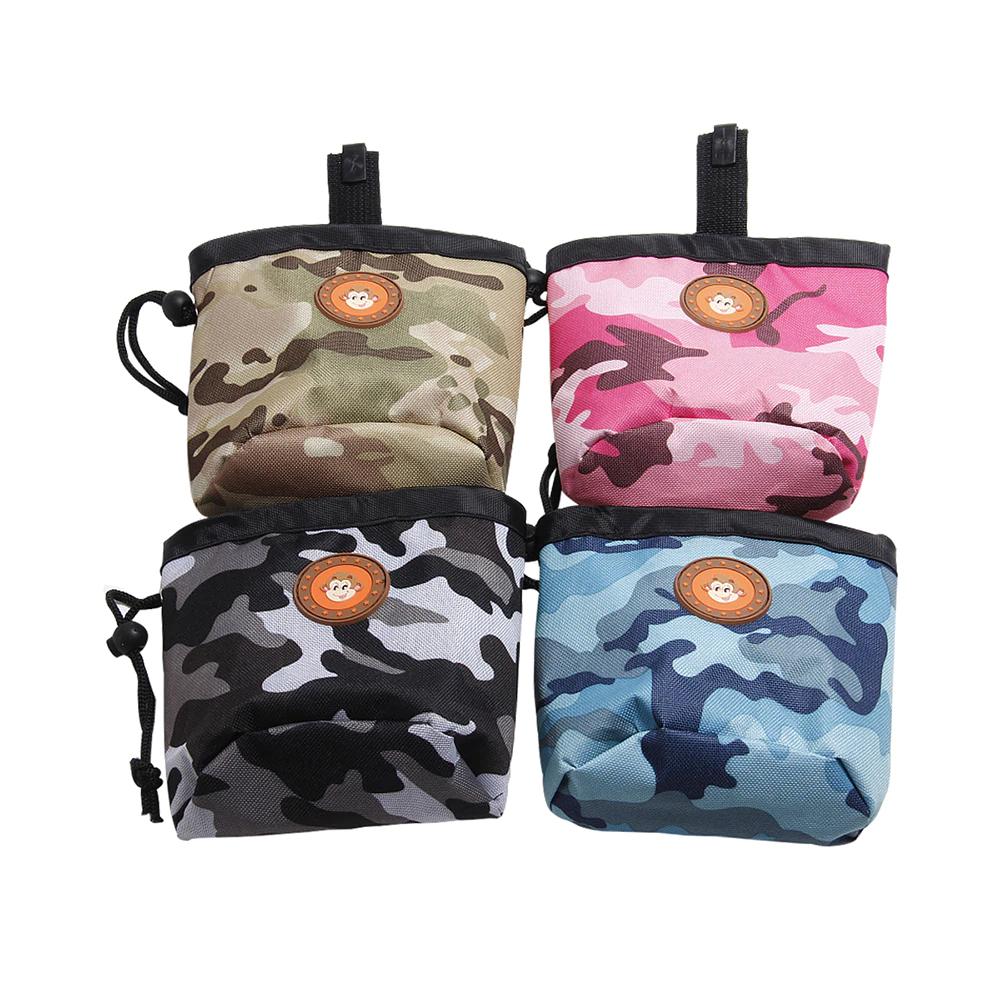 Portable Dog Treat Bag Outdoor Dog Training Bag Pouch Food Bag Hands-Free Puppy Snack Reward Waist Bag Training Aids