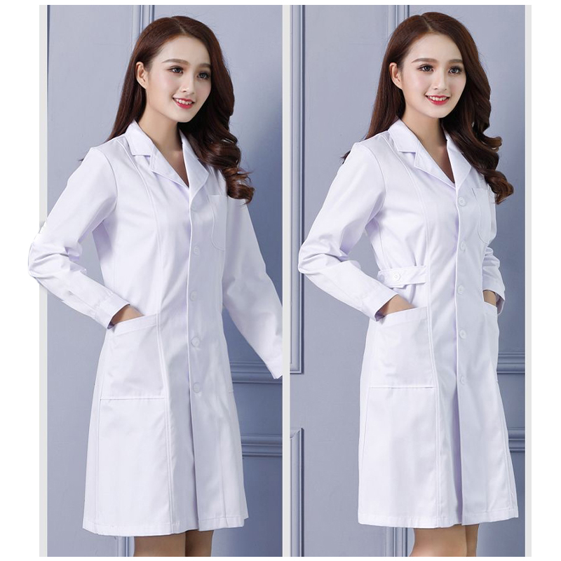 Disfraz de enfermera para mujer, uniforme médico, bata de laboratorio, ropa sanitaria femenina, ropa de trabajo de esteticista, uniforme clínico de Hospital