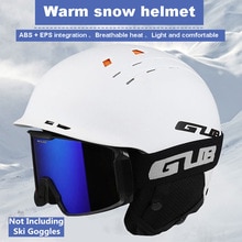 GUB Adults Portable EPS Integrally-molded Thermal 10 Holes Ski Snowboard Helmets Outdoor Sportswear Safety Equipment 58-60 cm