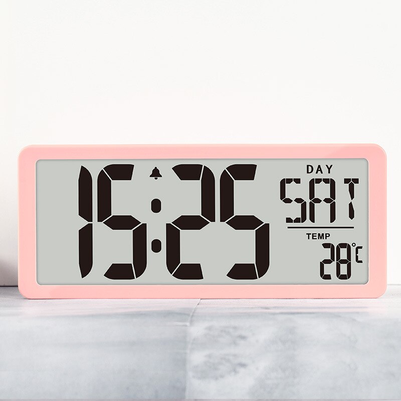 LED Digital Wall Clock Large Number Time Display Alarm Clocks with Date Temperature Table Watch Electronic Clock Horloge Murale