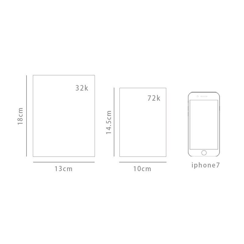 Blank and Grid Paper Notebook Linen Hard Cover 256 Pages Bullet 80 GSM Journal Planner Office School Supplies Stationery
