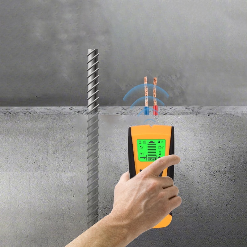 Väggdetektor 3 in 1 metalldetektor hitta metall trä reglar växelspänning spänningsförande wire detektera väggskanner elektrisk box finder 1 st