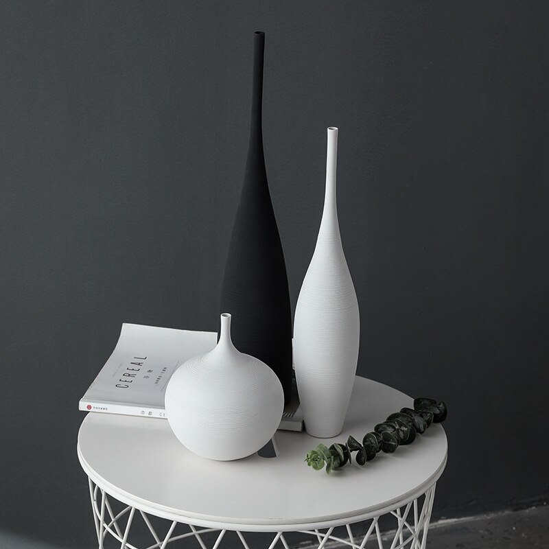 Jingdezhen moderne minimalistisk håndlavet kunst zen vase keramiske ornamenter stue model boligindretning