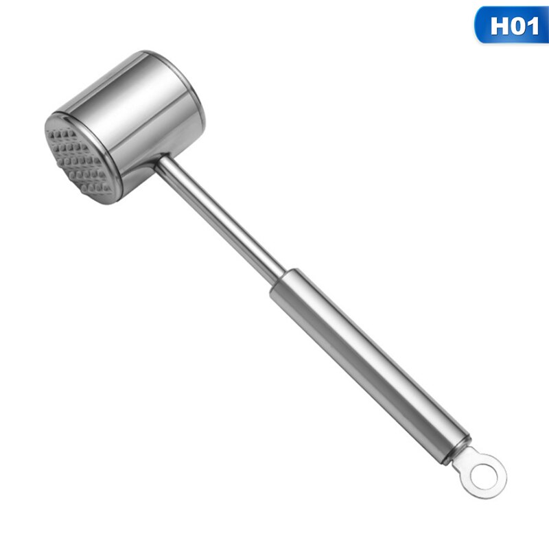 Zware Vlees Hamer Vaatwasmachinebestendig Roest-Proof 304 Rvs Vlees Pounder En Vleesvermalser Voor Tenderizing En pond: Default Title