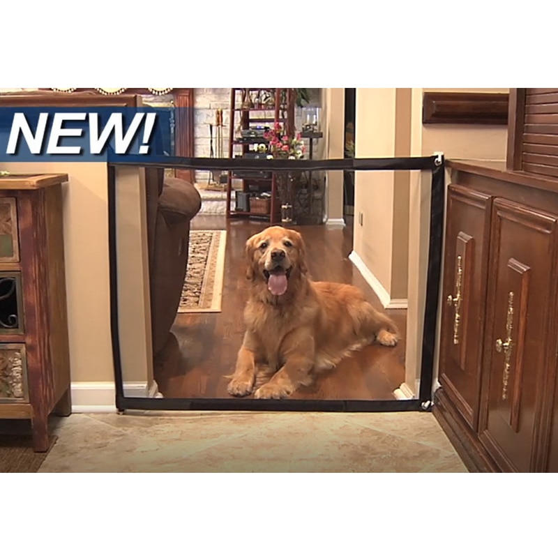 Magic Gate Portable Folding Safe Guard Install Anywhere Baby Safety Fence Pet Safety Enclosure Using In Car or Home Pet Barrier