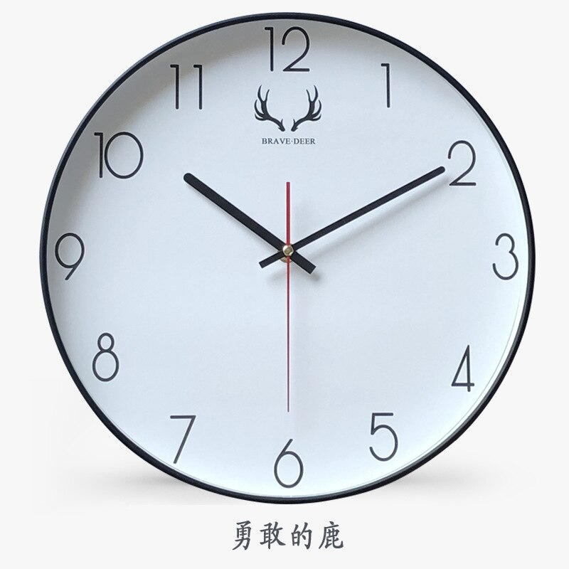 14 Inch Large Wall Clock Living Room Modern Metal Silent Large Clocks Wall Watches Home Decor Kitchen Horloge Mural D087: A