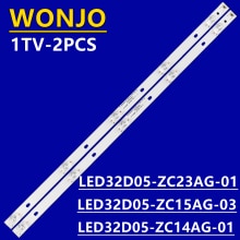 2 stück led-leiste für led 32 d 05-zc14ag-01 zc23ag-01 zc15ag-03 32 h 500gr le32 a 30g z32 g 3311 f32 n32y 32 k 31 le32 al 88 a 71 lsc 320 an 09