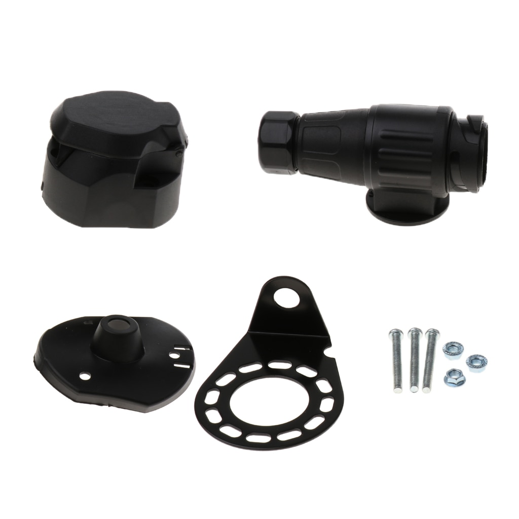 Caravan Boat Trailer 13 Pin Electrical Plug Socket Kit Tow Wiring Connector 12V Easy installation