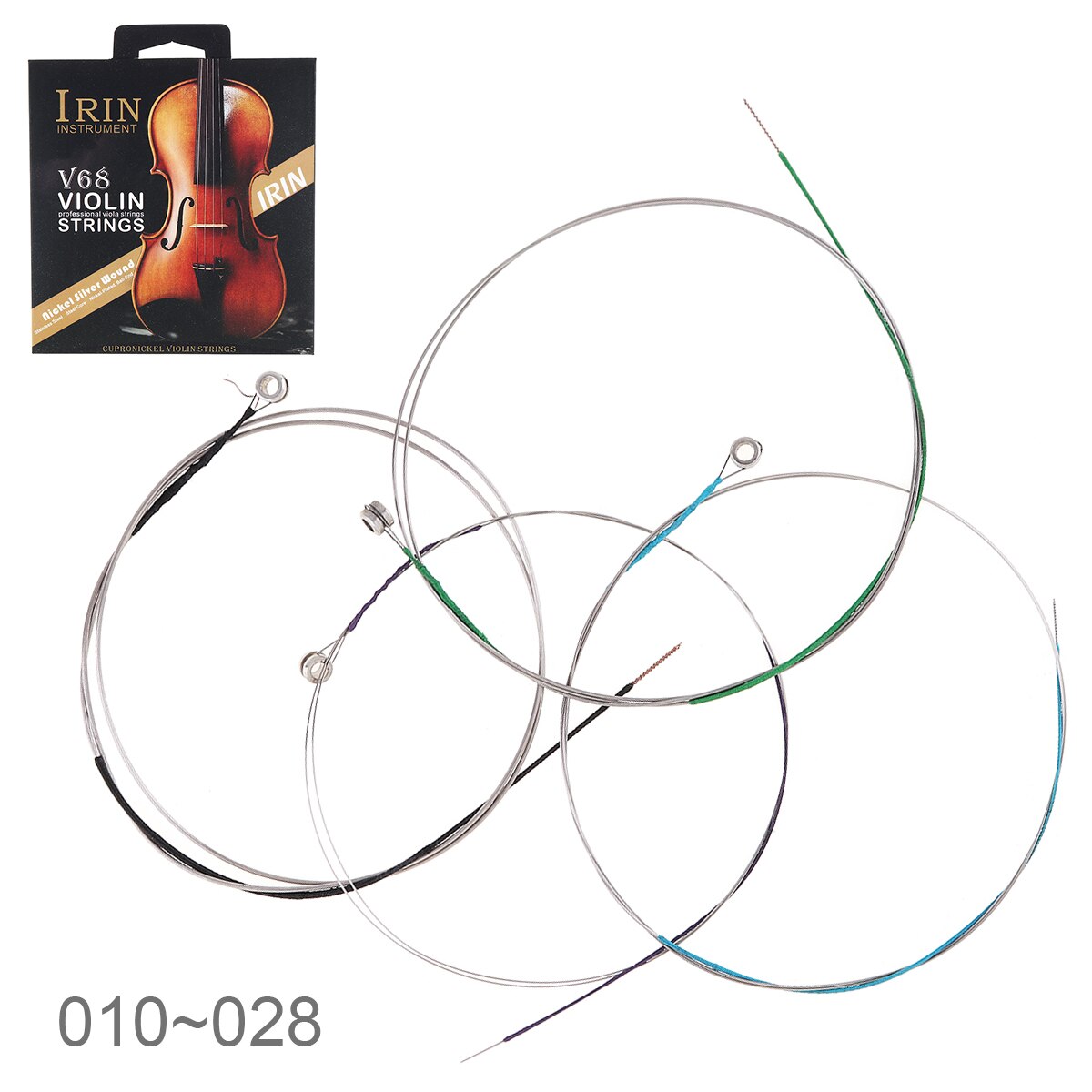 4 Stks/partij Viool String E-A-D-G Staaldraad Met Volledige Heldere Tone Voor 1/8 - 4/4 Alle Maat Viool
