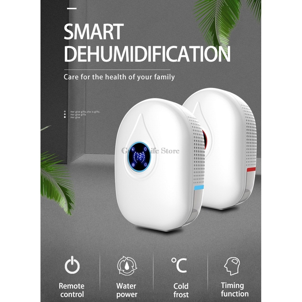 Déshumidificateur électrique Mini Portable dessiccateur d'air déshydratant absorbeur d'humidité à faible bruit armoire maison déshumidificateur chambre bureau