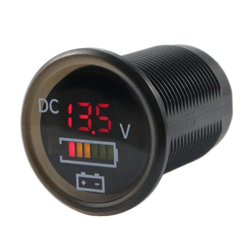 DC 12V/24V Car And Marine Voltmeter Battery Monitor Waterproof LED Voltmeter