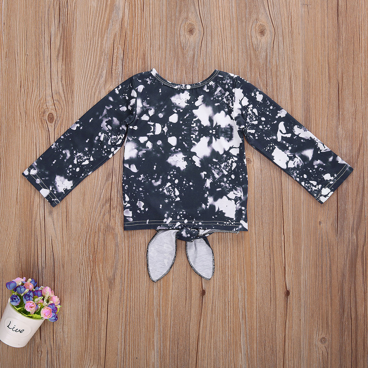 Halloween 1-5Years Kids Baby Lente Herfst Kleding Pompoen Tops Tees Tie-Verven Katoenen Strik Voor Meisjes Jongens