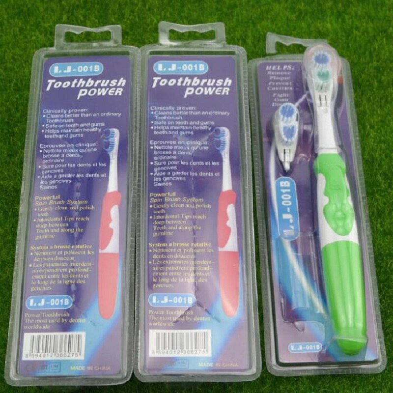 Brosse à dents électrique à Action croisée dents blanchissant brosse à dents brosse électrique à piles Non Rechargeable