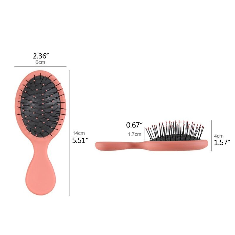 Baby Boy Girl Hair Comb Plastic Hair Brush Child Anti-static Head Massager Combs with round and smooth beads