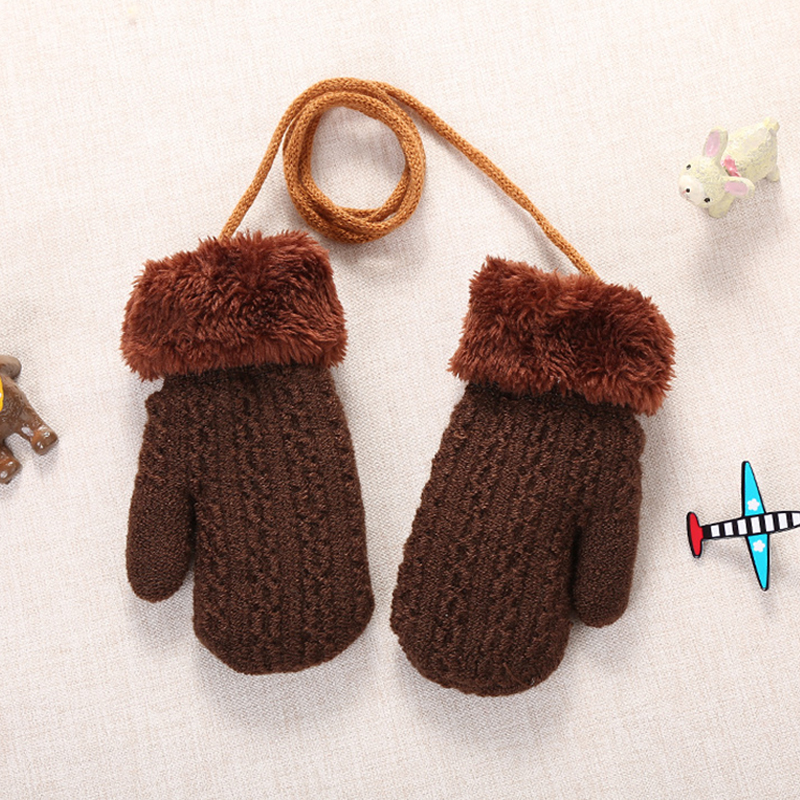 Wanten Voor Kinderen Kinderen Wanten Winter Wol Gebreide Handschoenen Kinderen Warme Touw 1-4 Jaar Oude Jongen Meisje baby Handschoenen