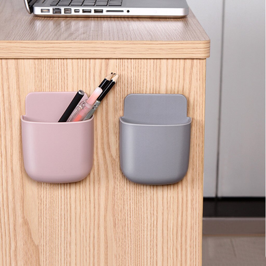 Free Punch Wall Hanging Remote Control Home Bedroom Remote Control Shelf