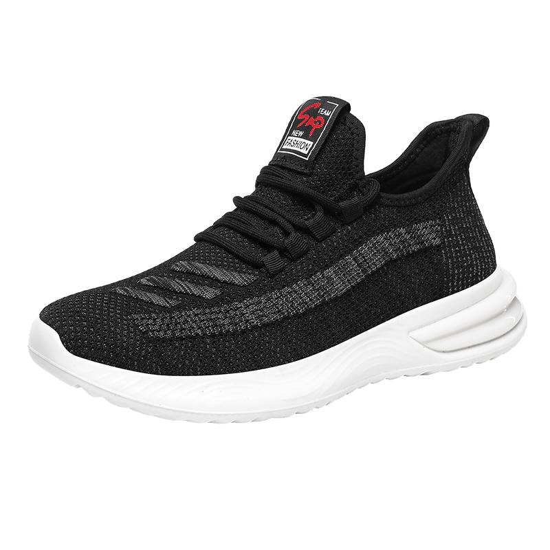 Pu læderbare mænd sko afslappede mænd sko billige mænd sneakers sorte åndbare sko herre sneakers zapatillas hombre: Hvid / 9.5