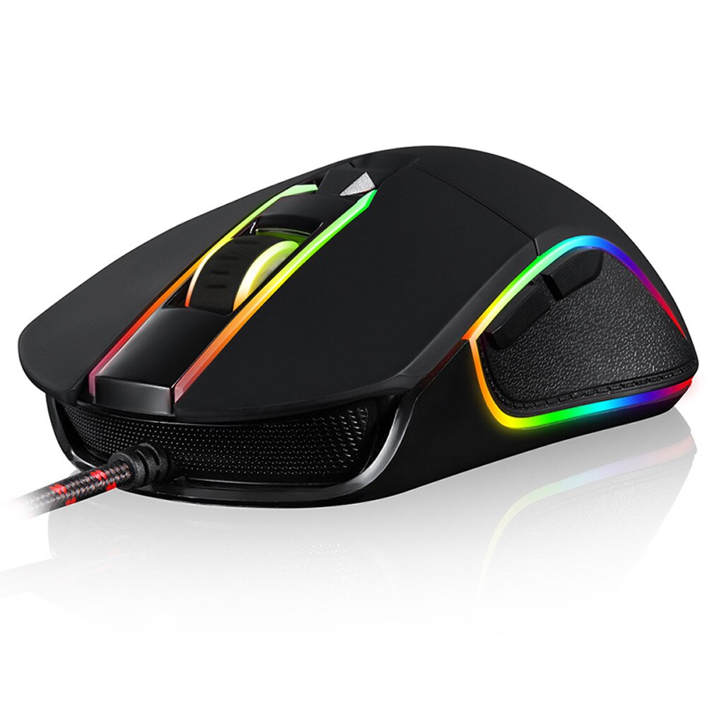 V30 gamer do rato do jogo 3500 dpi 6 botões respiração led backlit óptico mouse portátil bilgisayar com fio ratos