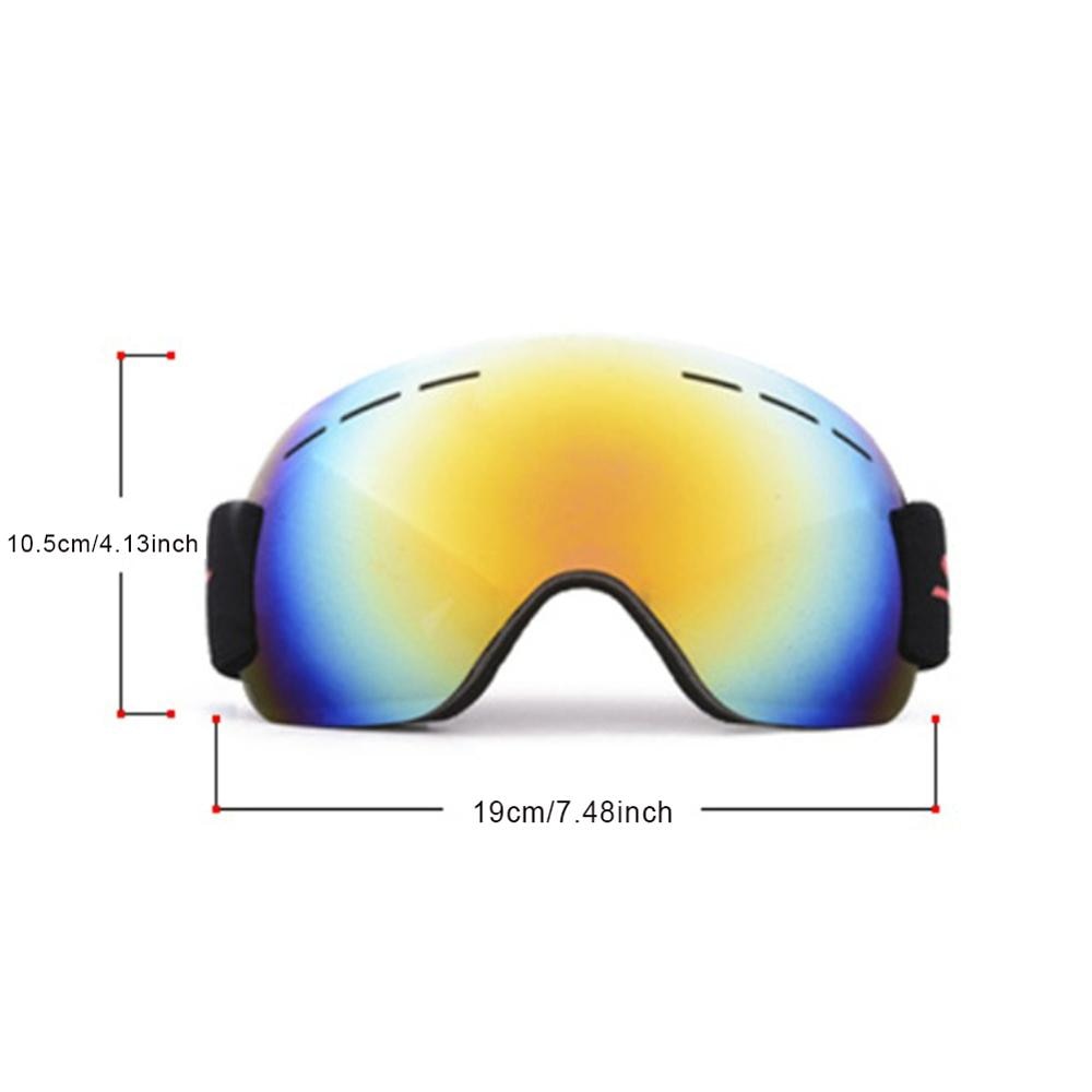 Gafas de esquí Anti-niebla doble lente Anti-UV gafas de sol Anti-viento arena esférico grande gafas hombres y mujeres adultos escalada nieve gafas