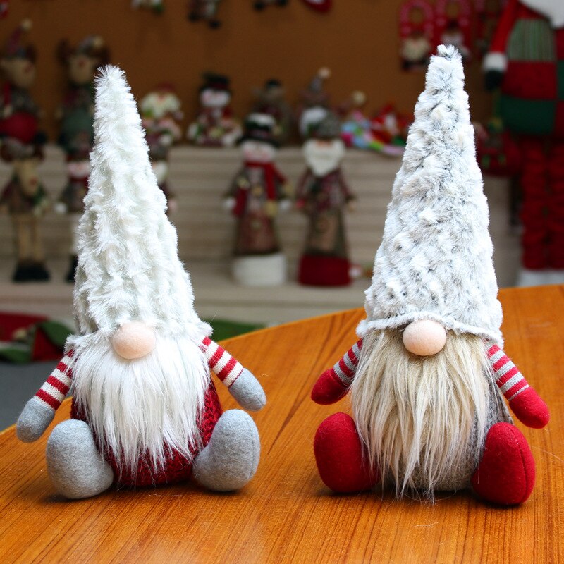 Handgjord svensk gosedjur tomte docka tomte skandinavisk tomte nordisk nisse sockerbit dvärg tomte hemprydnader jultomte