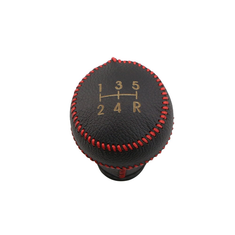 Carmilla-pomo de palanca de cambios Manual de cuero para coche, cubierta de 5 velocidades, collares de cambio de marchas para Peugeot 206, 207, 306, 307, 406, accesorios