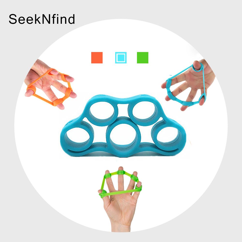 Finger resistance bands Hand Extensor Exerciser Finger Grip Strength Trainer Elastic Band String Chest Developer Fitness Set