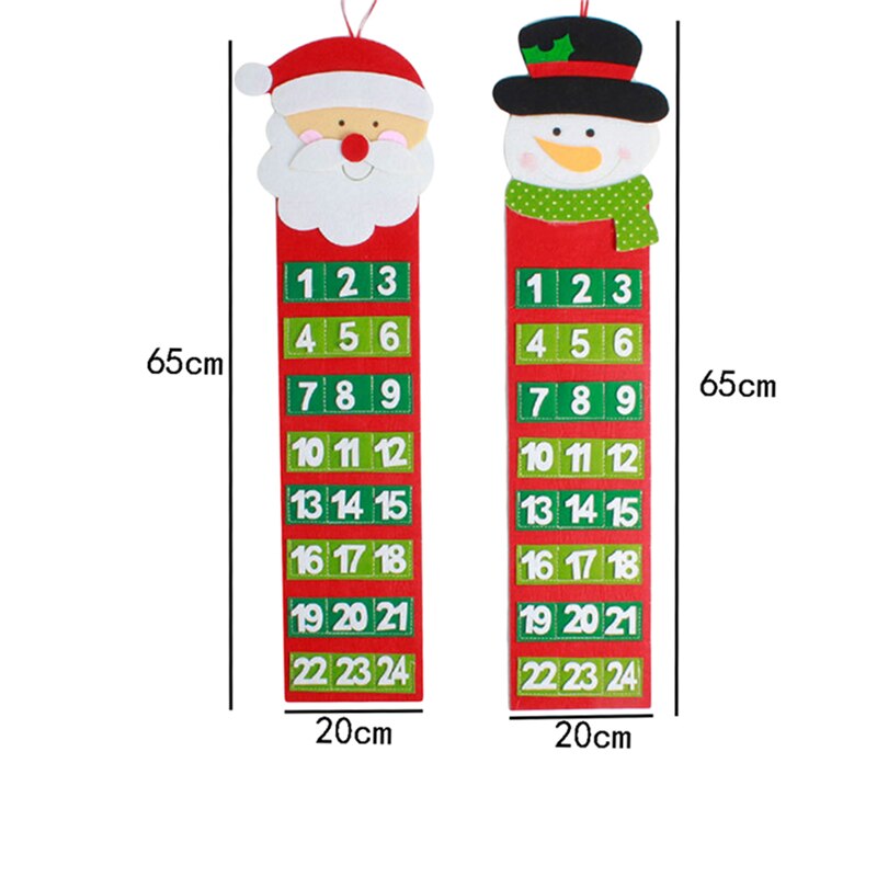 Kerstkalender kerstman kerstboom oude harige man kalender advent aftelkalender wandkalender